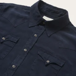 Navy Twill Shirt-Stetson Sale