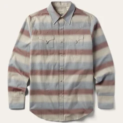 Ombre Stripe Twill Shirt-Stetson