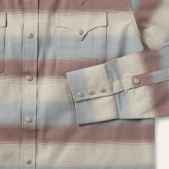 Ombre Stripe Twill Shirt-Stetson