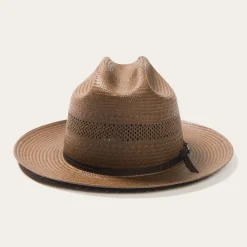 Open Road Vented Straw Cowboy Hat-Stetson Discount