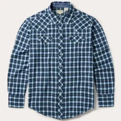 Plaid Twill Dobby Western Shirt-Stetson Outlet