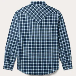Plaid Twill Dobby Western Shirt-Stetson Outlet
