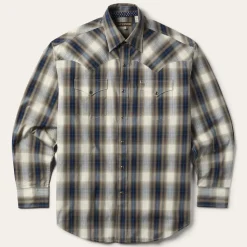 Ranch Plaid Dobby Western Shirt-Stetson Outlet