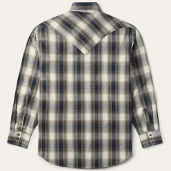 Ranch Plaid Dobby Western Shirt-Stetson Outlet