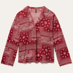 Bandana Patchwork Blouse-Stetson Outlet