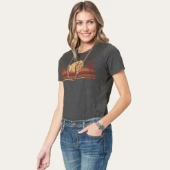 Riding Into The Sunset Graphic Tee-Stetson Clearance