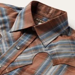 Rustic Plaid Western Shirt-Stetson Sale