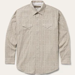 Sand Medallion Print Western Shirt-Stetson Discount