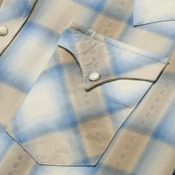 Sand Plaid Dobby Western Shirt-Stetson Best