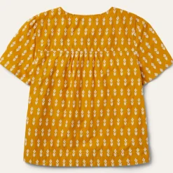 Short-Sleeved Aztec Blouse-Stetson Hot