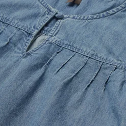 Short-Sleeved Denim Blouse-Stetson Hot