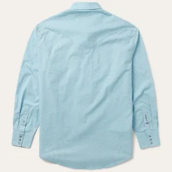 Silver Diamond Neat Print Western Shirt-Stetson Discount