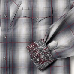 Smoke Ombre Western Shirt-Stetson Online