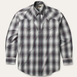 Smoke Ombre Western Shirt-Stetson Clearance