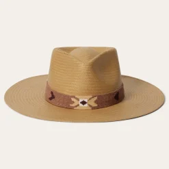Sol Straw Fedora-Stetson New