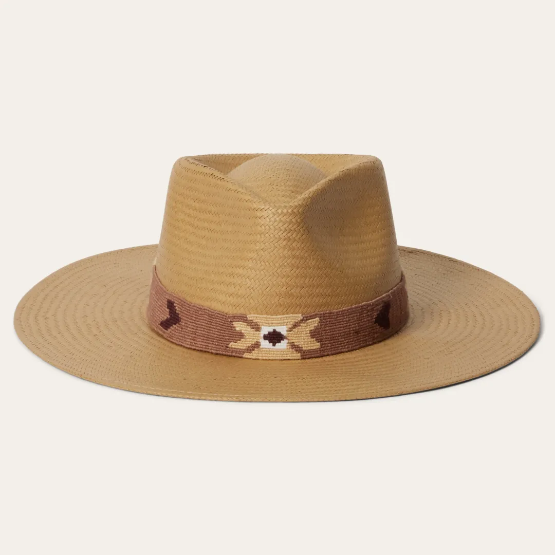 Sol Straw Fedora-Stetson New