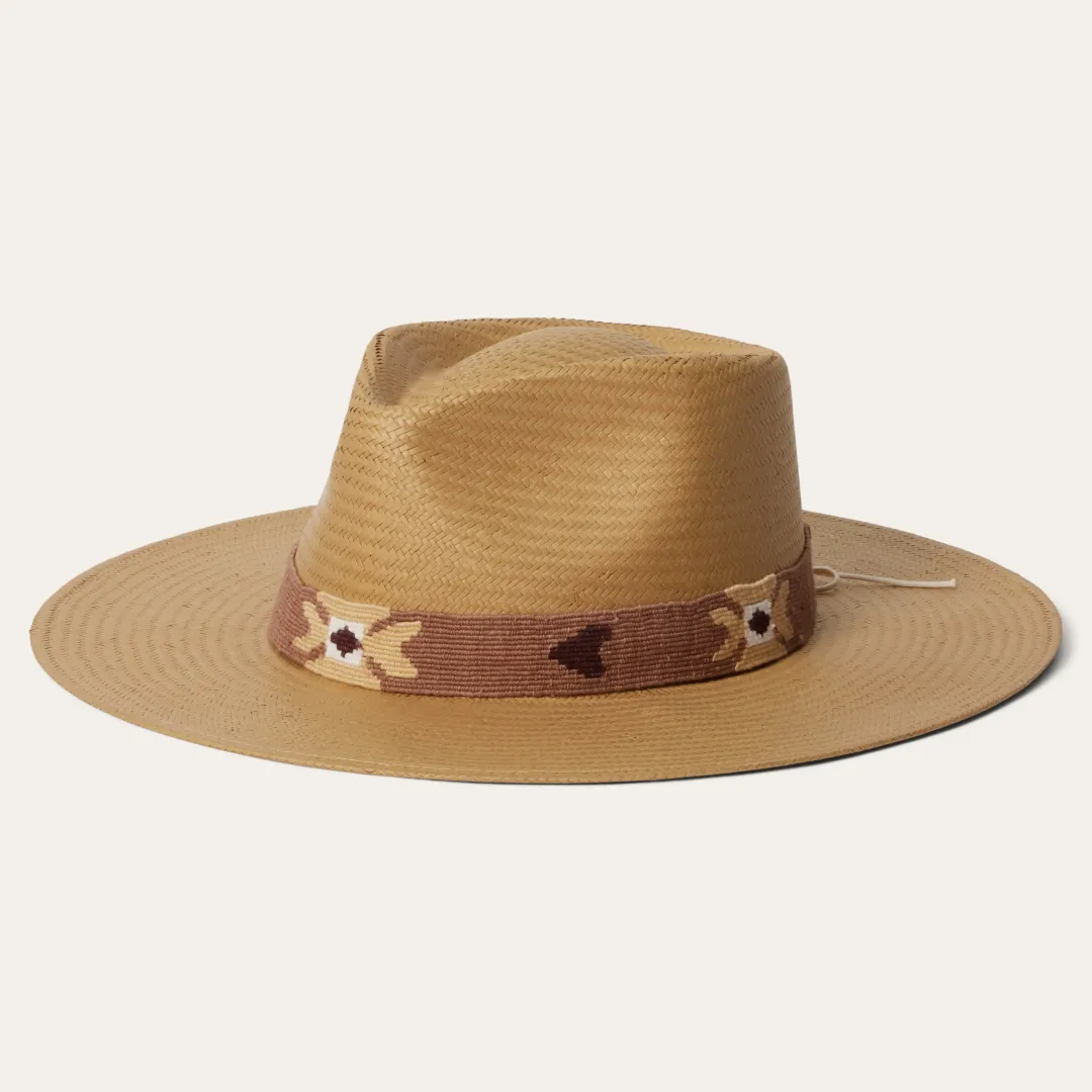 Sol Straw Fedora-Stetson New