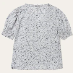 Stars Print Peasant Blouse-Stetson Discount