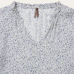 Stars Print Peasant Blouse-Stetson Discount