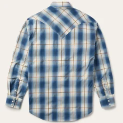 Steel Ombre Plaid Western Shirt-Stetson Sale