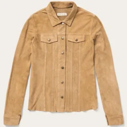 Suede Denim Shirt Jacket-Stetson Outlet