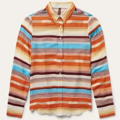 Sunset Serape Print Western Shirt-Stetson Sale