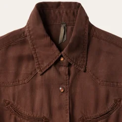 Tobacco Tencel Western Dress-Stetson Best