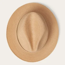 Triad Straw Fedora-Stetson Discount