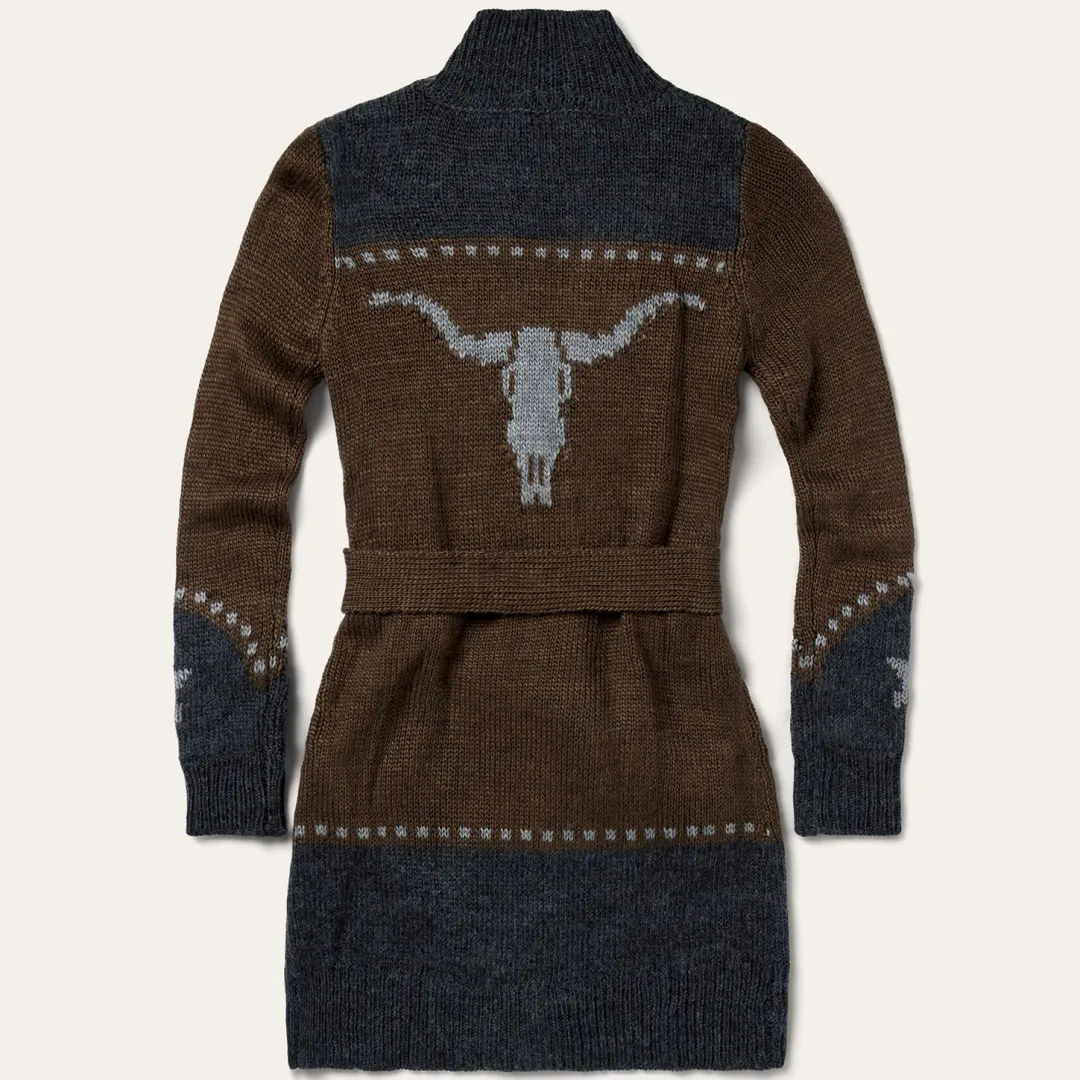 Vintage Steer Head Cardigan-Stetson Hot