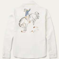 Western Embroidered Denim Shirt-Stetson Discount