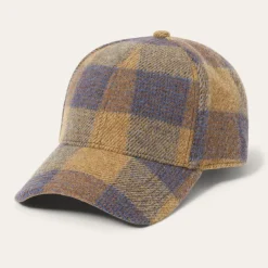 Wool Check Baseball Cap-Stetson Sale